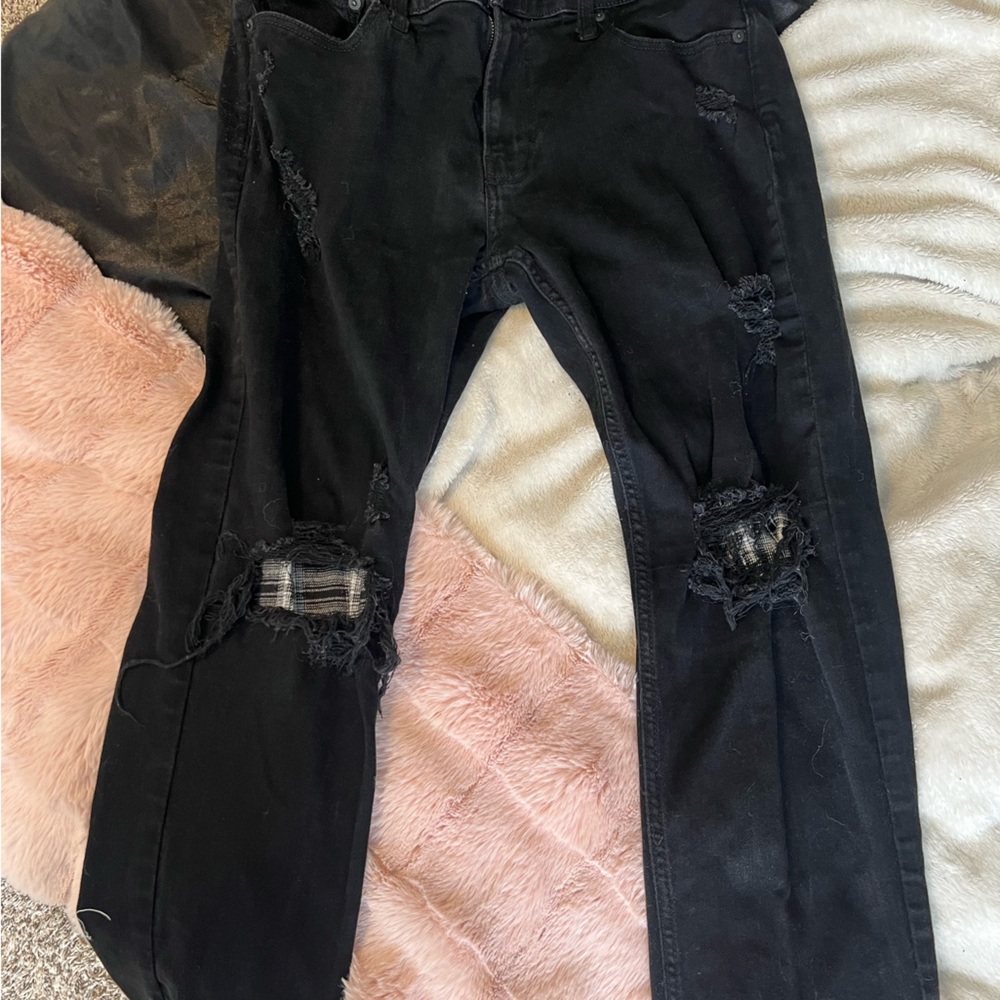 Mens Hollister Black Slim Fit Jeans
